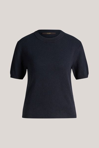 Minimalistisches Kurzarm-Top aus Kaschmir