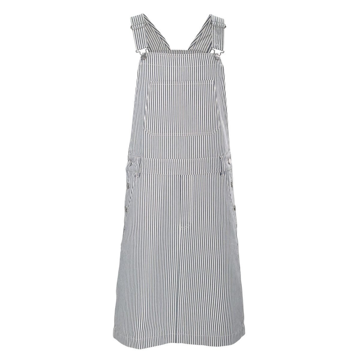 Gestreiftes Trägerkleid aus Bio-Baumwolle