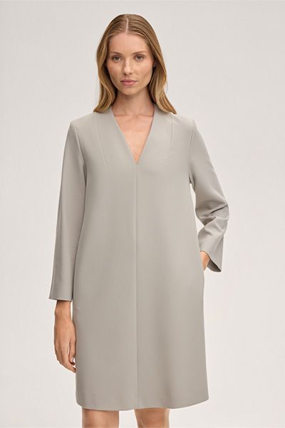 Elegantes Crêpe-Shift-Kleid in A-Linie