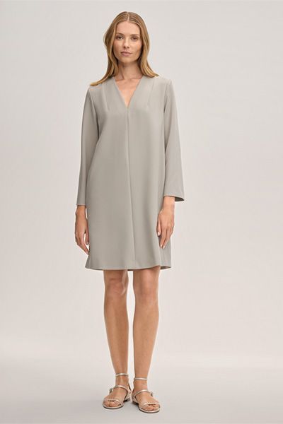 Elegantes Crêpe-Shift-Kleid in A-Linie