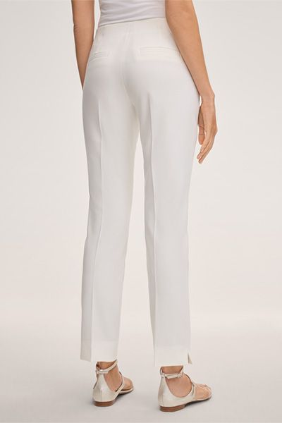 Elegante Crepe-Hose mit Bügelfalte