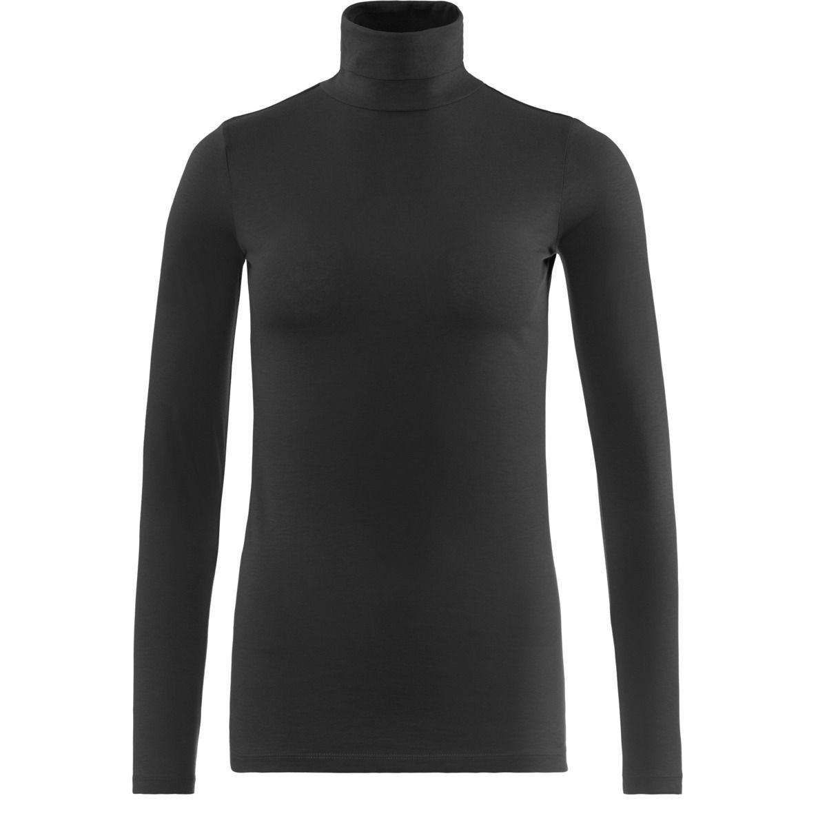 Körpernahes Rollkragenshirt aus Bio-Baumwolle