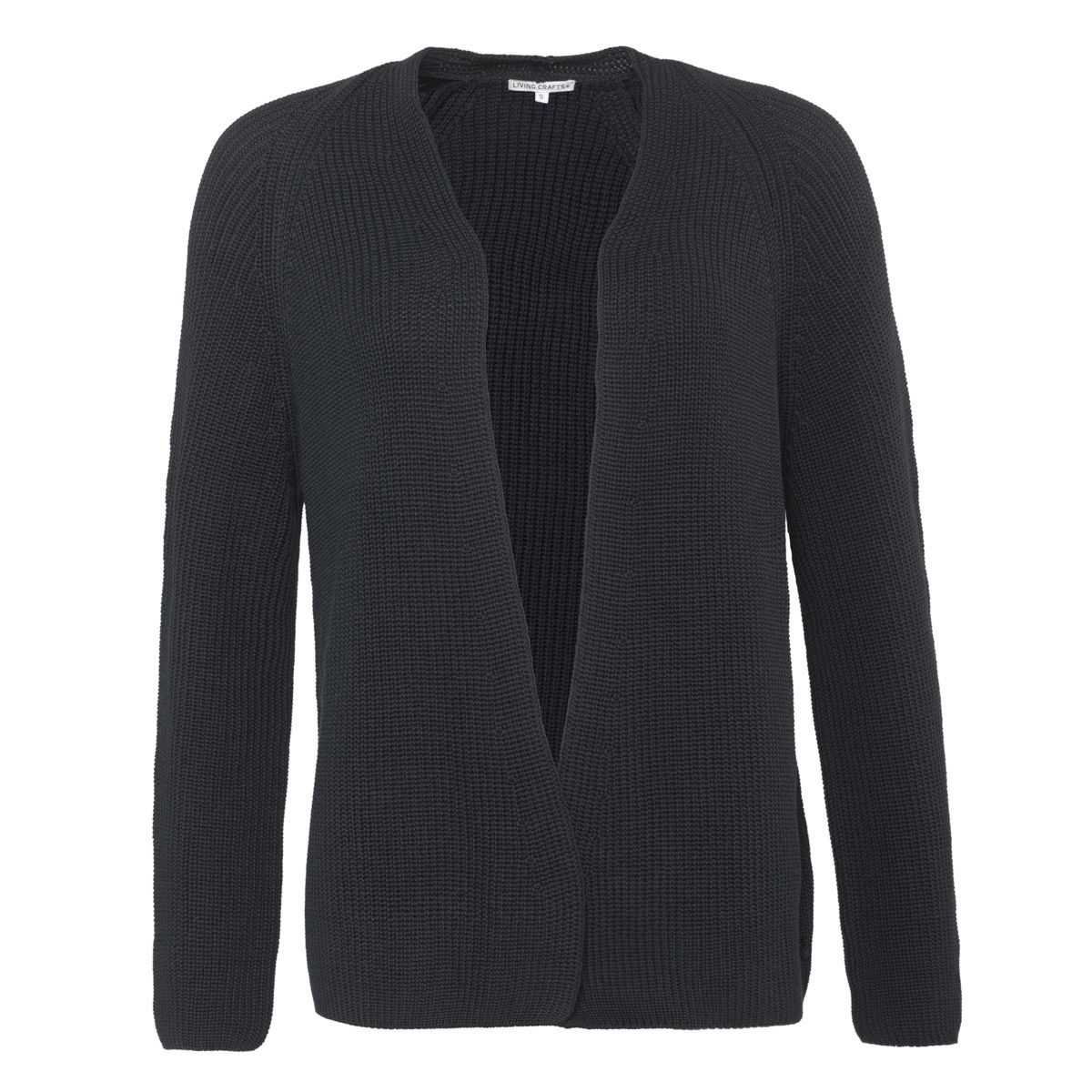 Locker geschnittene Bio-Baumwoll-Strickjacke