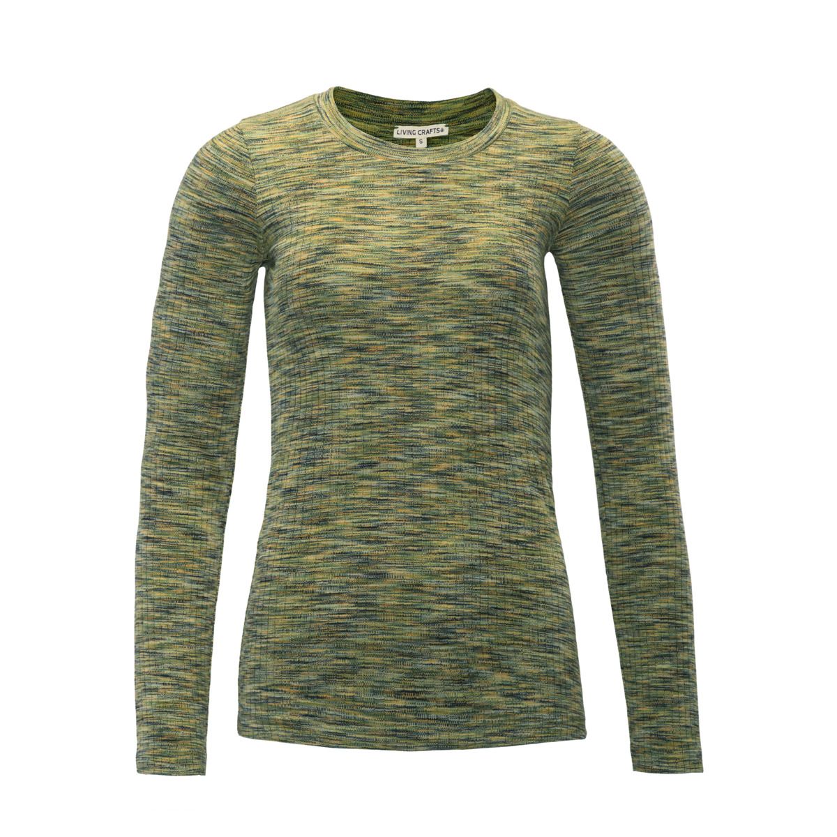 Geripptes Langarmshirt aus Bio-Baumwolle