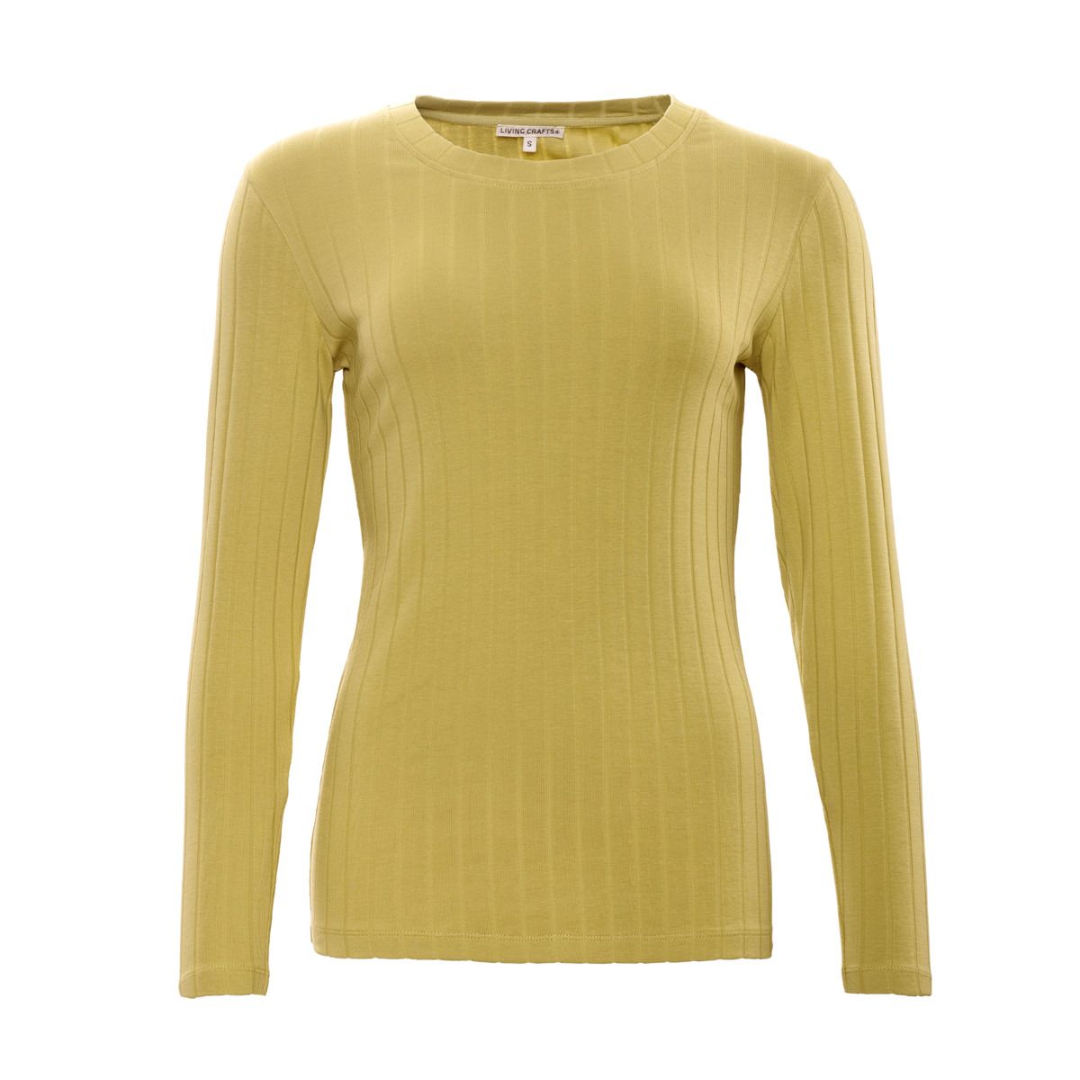 Schmal geschnittenes Ripp-Langarmshirt