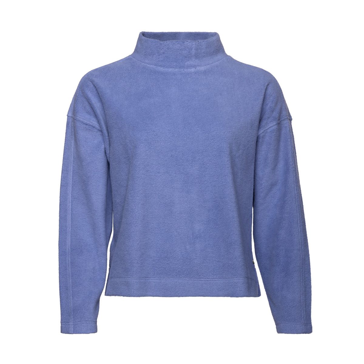 Bio-Baumwoll-Fleece-Pullover mit Stehkragen