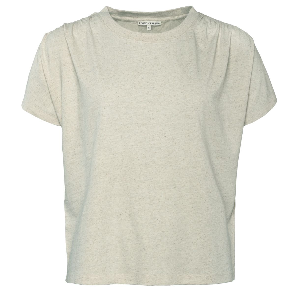 Lässiges T-Shirt aus Leinen-Mix