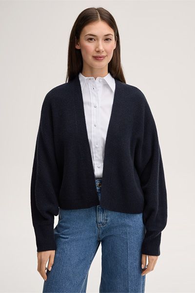 Luxuriöses Cashmere-Cape mit Fledermausärmeln