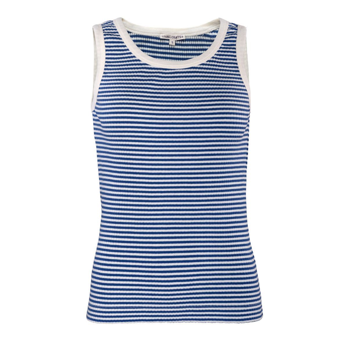 Gestreiftes Rippstrick-Tanktop