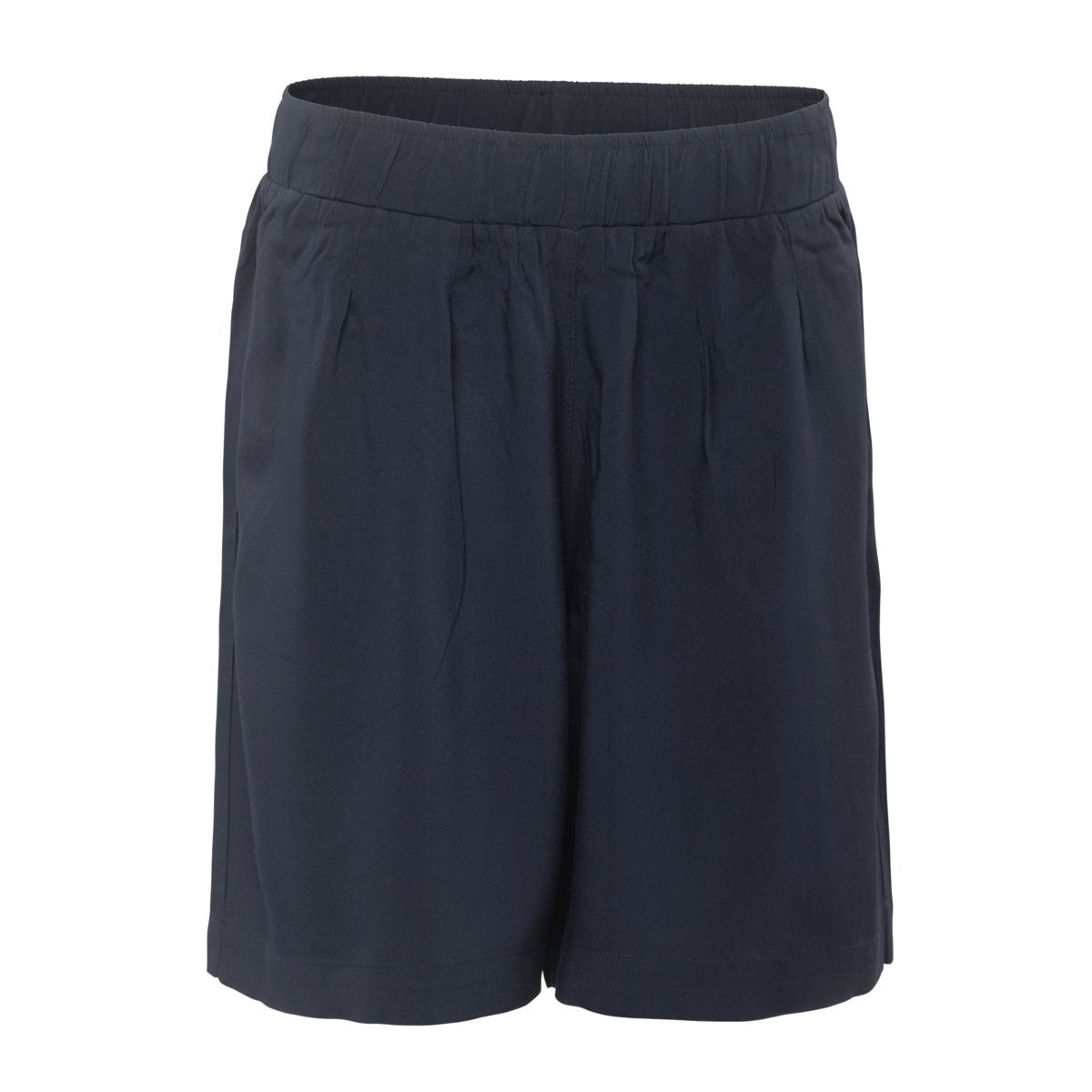 Fließende Viskose-Shorts mit Falten