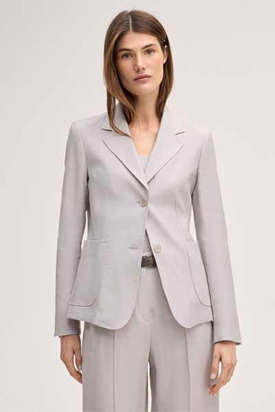Eleganter Stretch-Leinenblazer