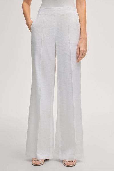 Marlene-Hose aus Stretch-Leinen