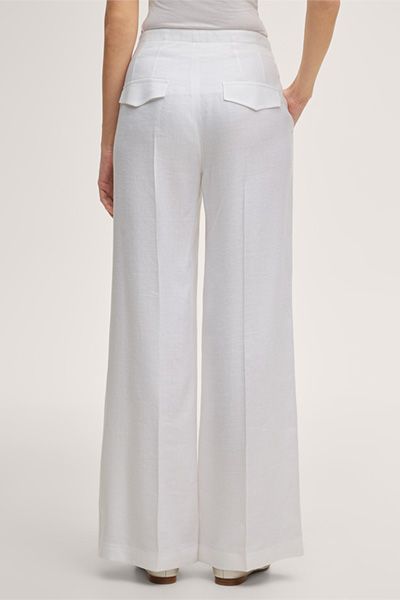 Marlene-Hose aus Stretch-Leinen