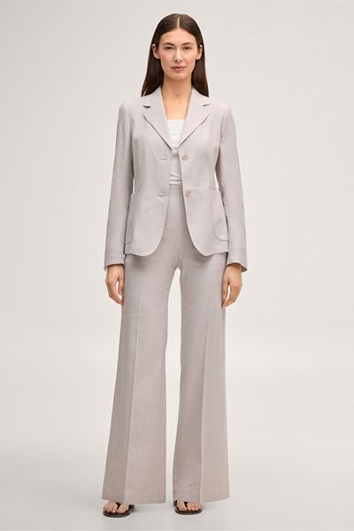 Marlene-Hose aus Leinenstretch