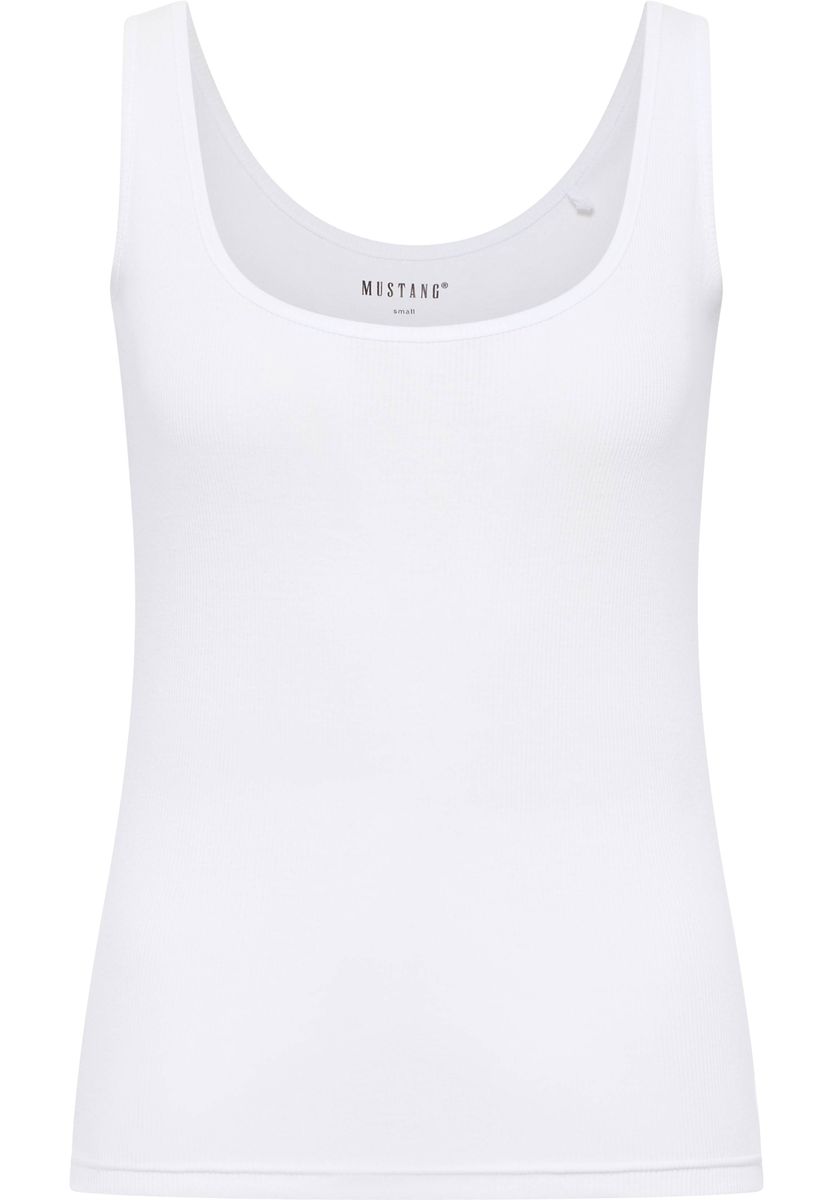 Klassisches Rippstrick-Tanktop aus Baumwolle