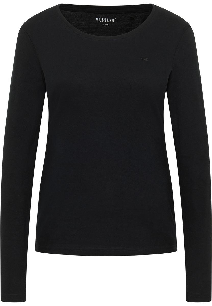 Klassisches Langarmshirt mit Rundhalsausschnitt