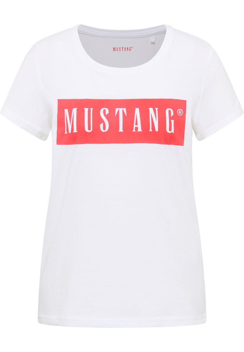 Box-Logo Baumwollshirt mit Rundhalsausschnitt