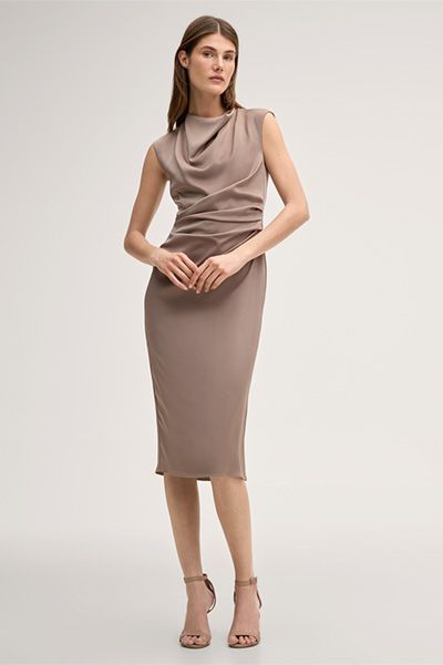 Elegantes Midikleid mit Drapierung