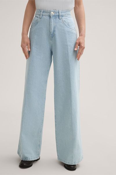 Marlene-Jeans mit weitem Bein