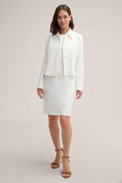 Minimalistisches ärmelloses Crêpe-Shiftkleid