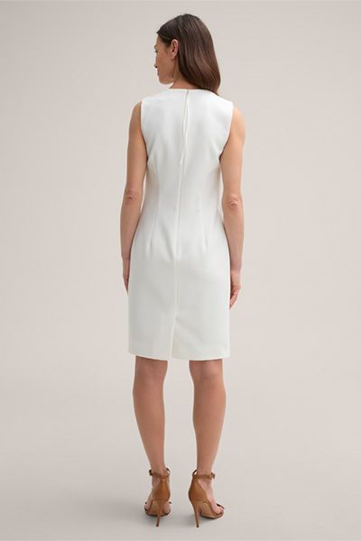 Minimalistisches ärmelloses Crêpe-Shiftkleid