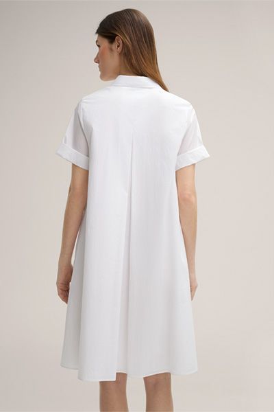 A-Linien-Hemdblusenkleid aus Baumwollpopeline