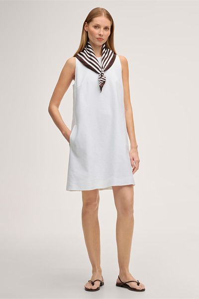 Elegantes Leinen-Minikleid in A-Linie