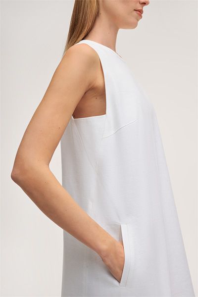 Elegantes Leinen-Minikleid in A-Linie