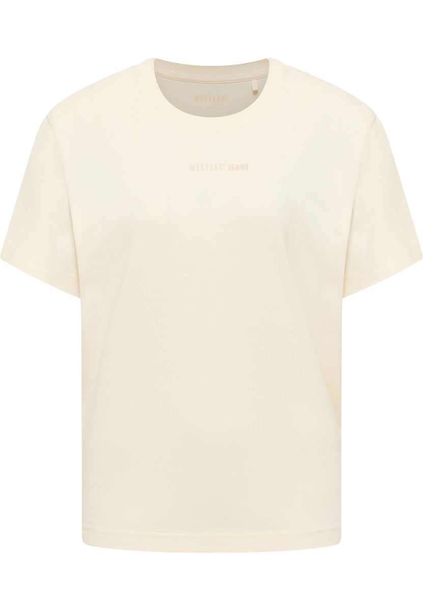 Minimalistisches Baumwoll-Shirt mit Rundhalsausschnitt