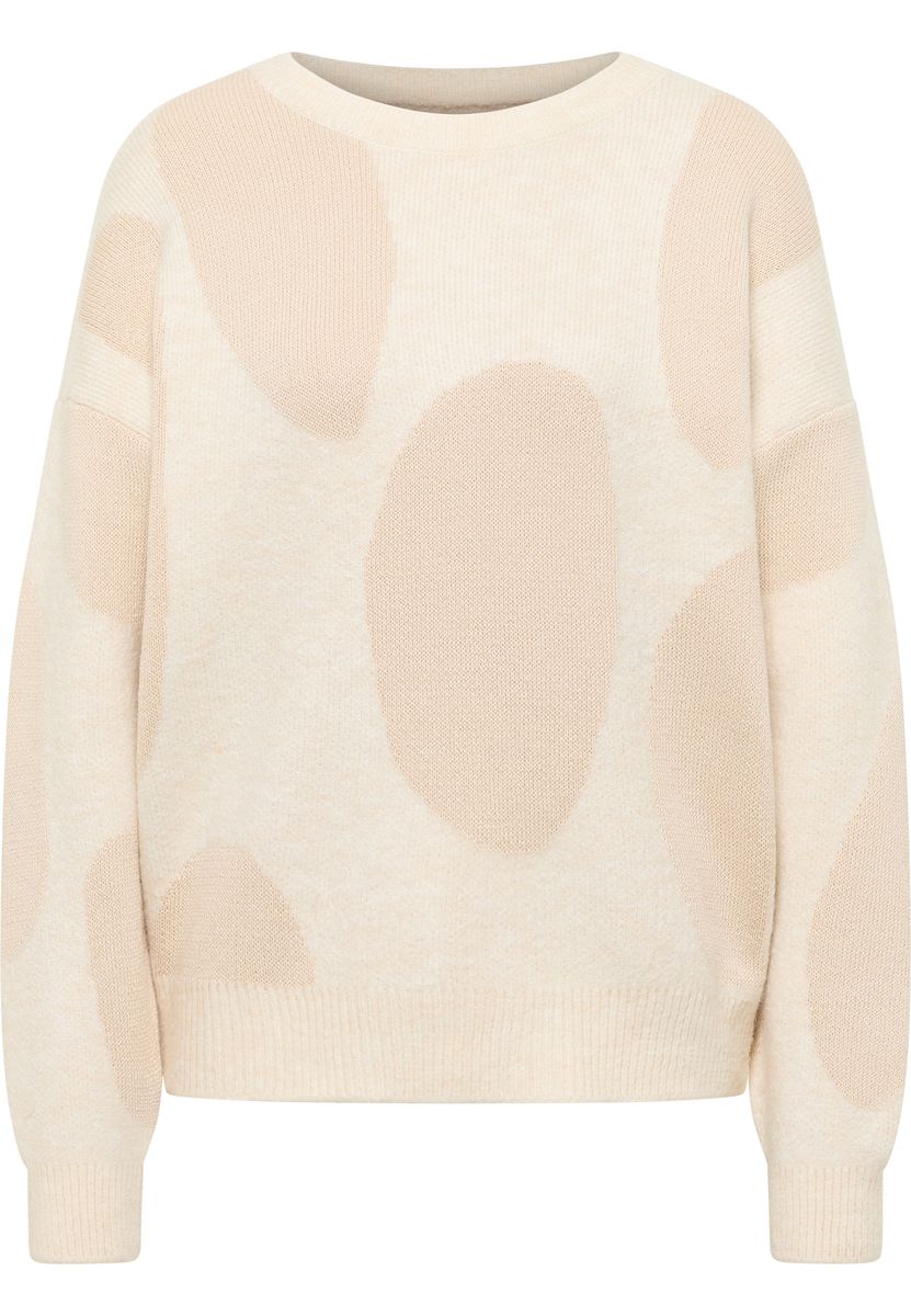 Moderner Strickpullover mit abstraktem Muster