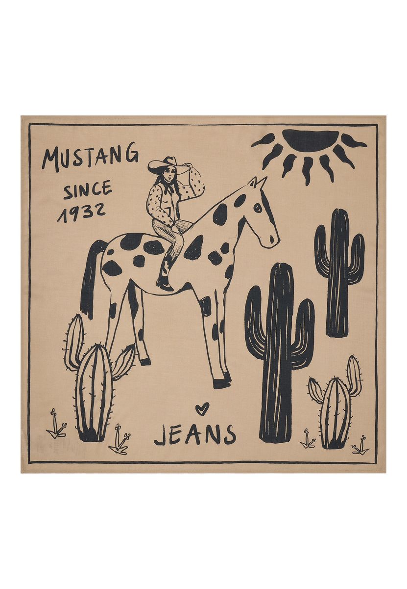 Modal-Bandana mit Western-Grafikprint