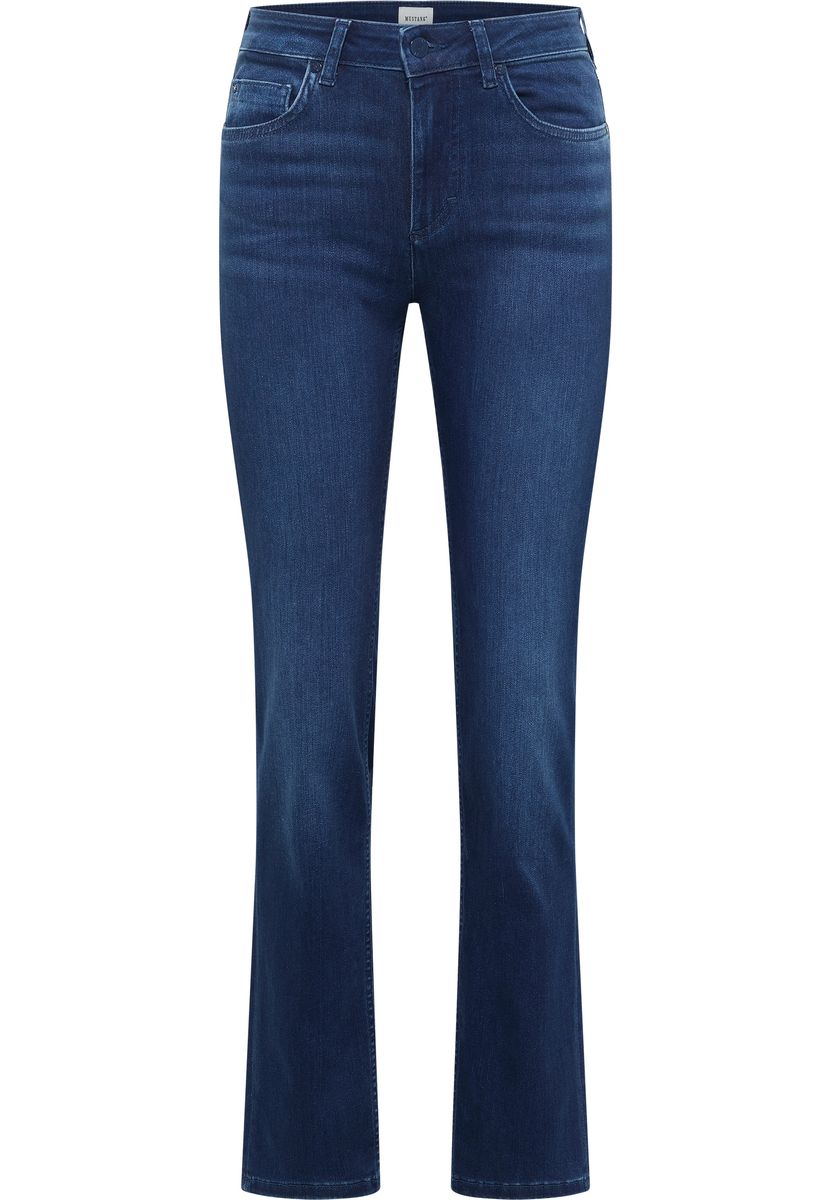 High-Waist Jeans mit geradem Bein
