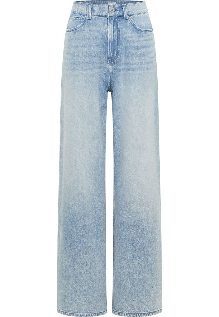 High-Waist Jeans mit weitem Bein