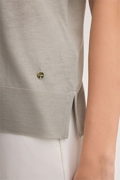 Fließendes T-Shirt aus Lyocell-Baumwoll-Mix