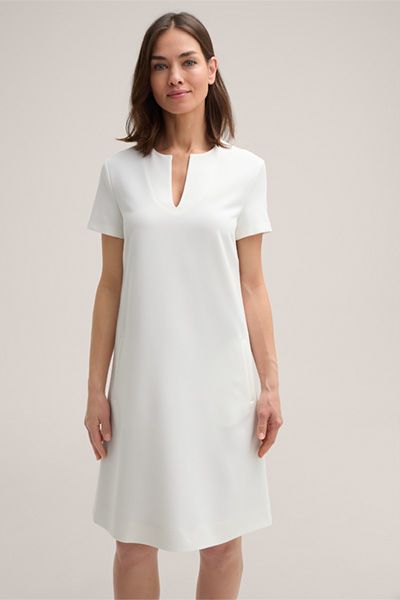 Minimalistisches Crêpe-Kleid in A-Linie