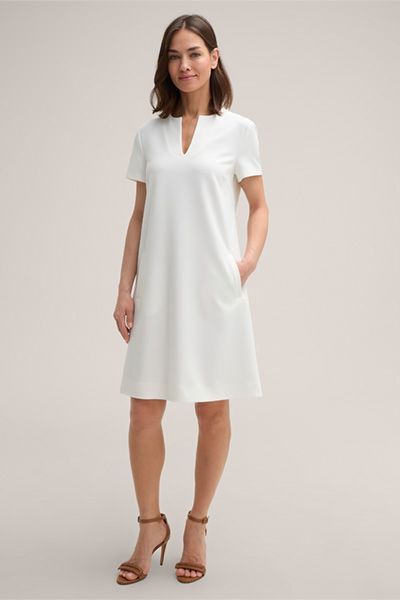 Minimalistisches Crêpe-Kleid in A-Linie