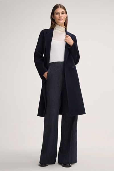 Elegante Denim-Hose mit weitem Bein