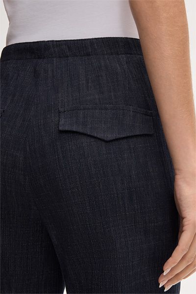 Elegante Denim-Hose mit weitem Bein