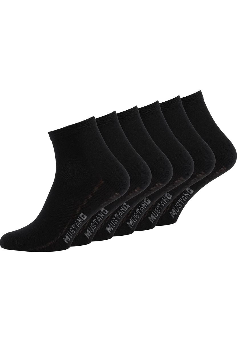 Bio-Baumwolle Quarter-Socken im 6er-Pack
