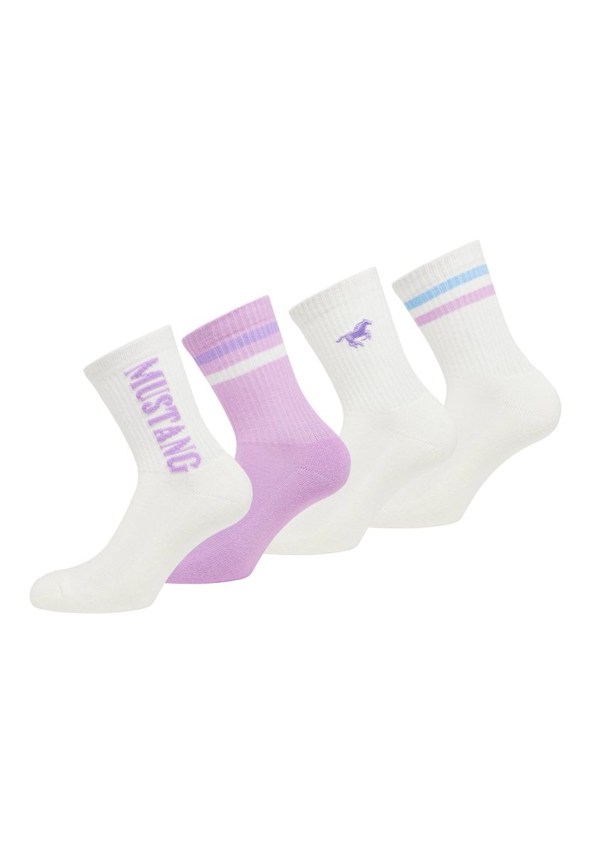 Sportliches geripptes Crew-Socken-Set