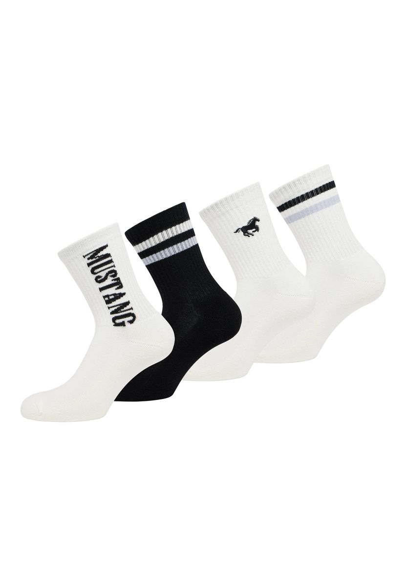 Sportliches geripptes Crew-Socken-Set