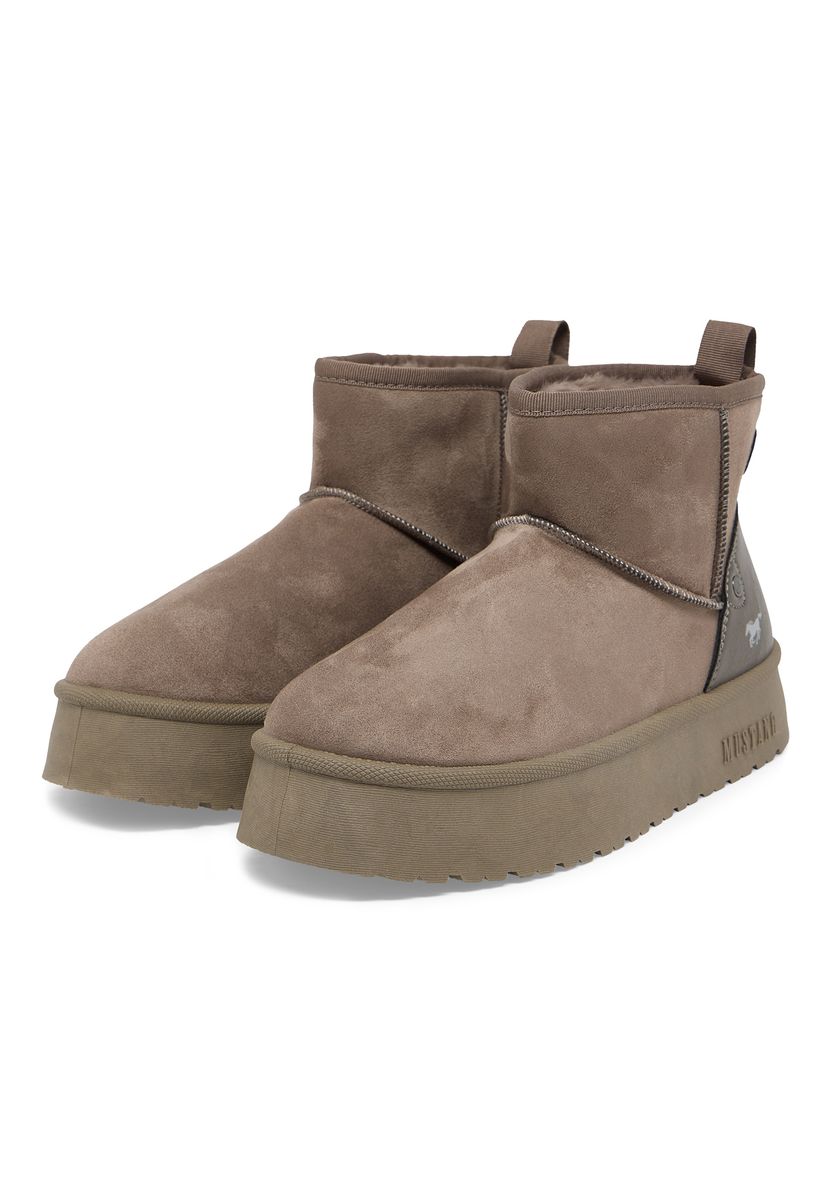 Plateau-Boots mit warmem Futter