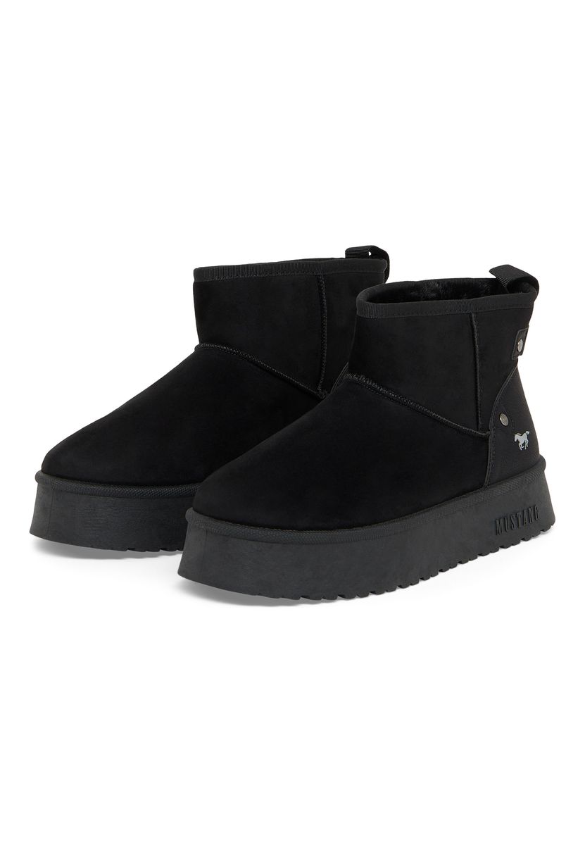 Warme Plateau Wildleder Stiefeletten