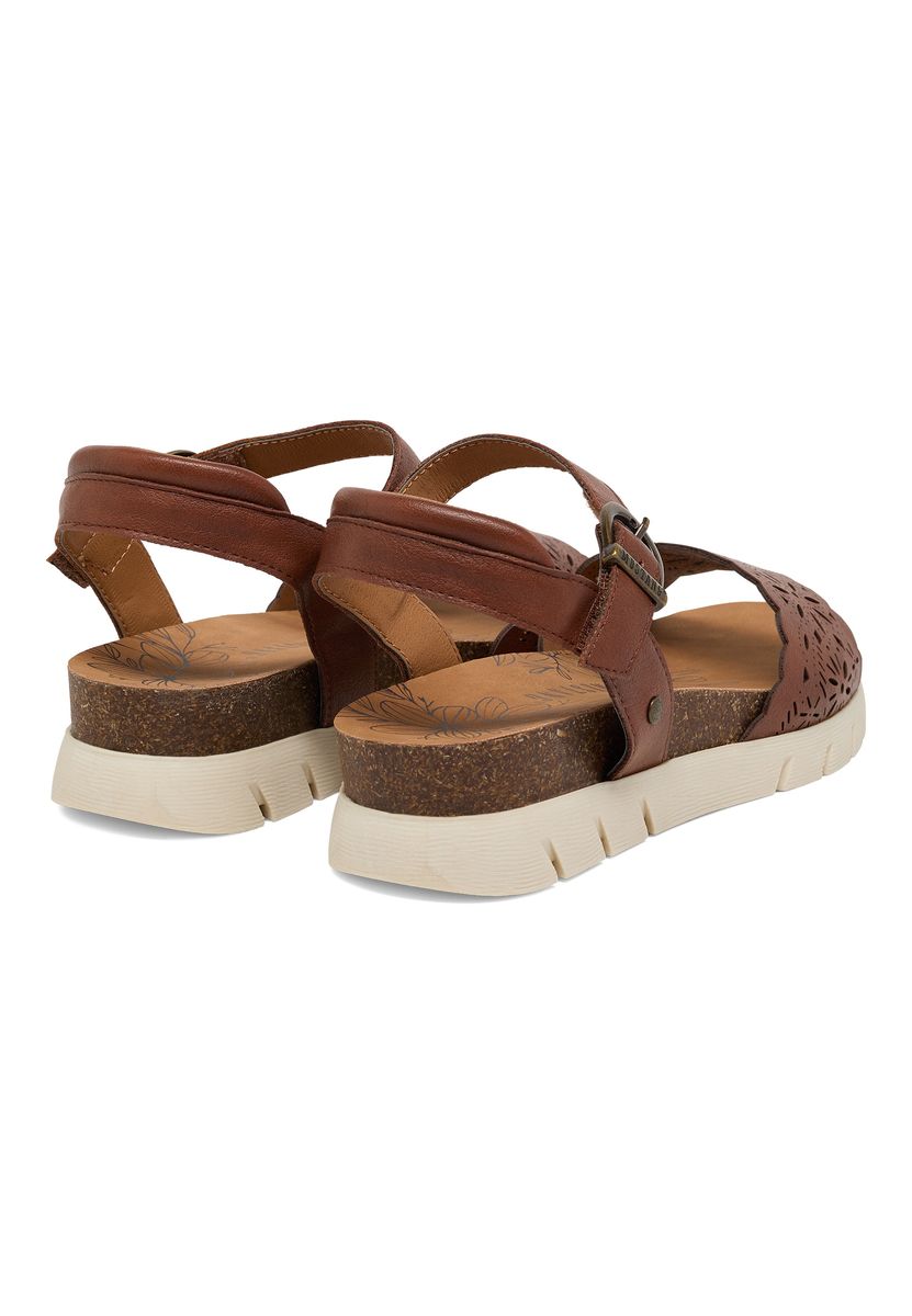 Plateau-Sandalen mit dekorativen Cut-outs