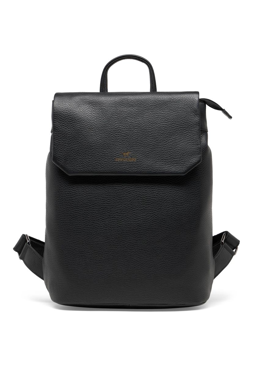 Eleganter Rucksack aus genarbtem Leder