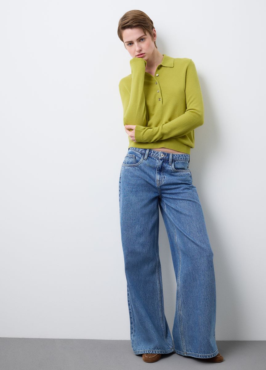 High-Waist Kick-Flare-Jeans