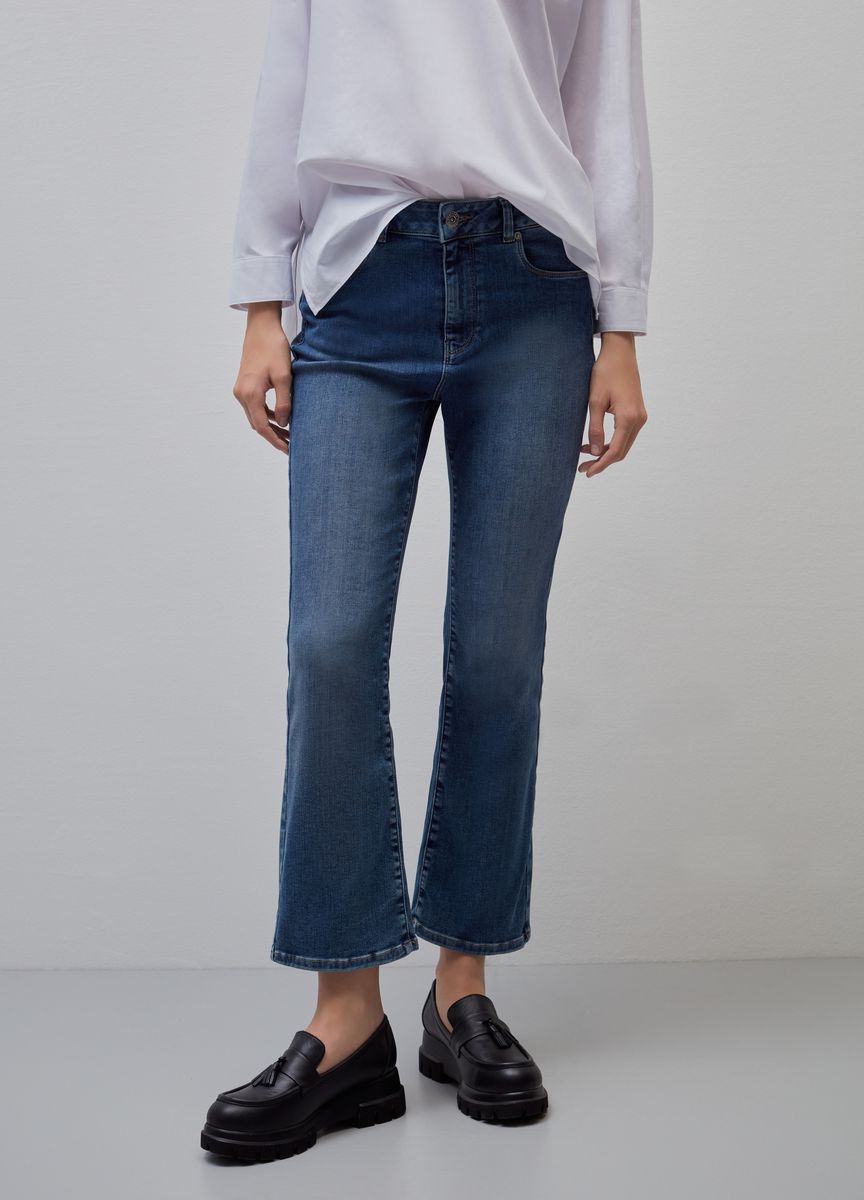 High-Waist Kick-Flare-Jeans