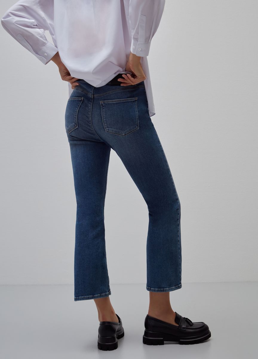 High-Waist Kick-Flare-Jeans