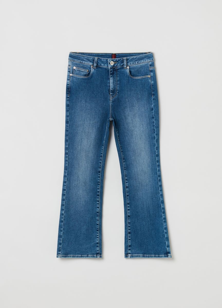 High-Waist Kick-Flare-Jeans