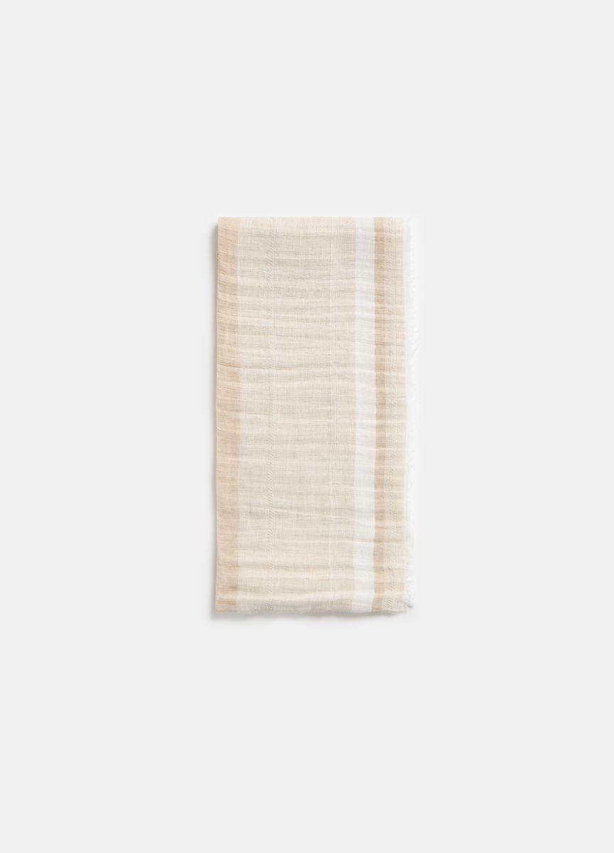 Kurzärmeliges Stricktop mit Stehkragen